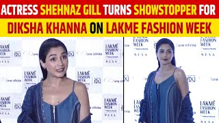 Actress Shehnaz Gill turns showstopper for Diksha Khanna on Lakme fashion week
