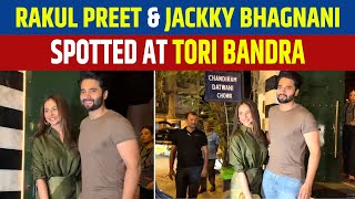 Rakul Preet & Jackky Bhagnani Spotted At Tori Bandra