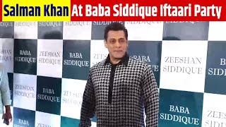 Salman Khan At Baba Siddique Iftaari Party, Visuals