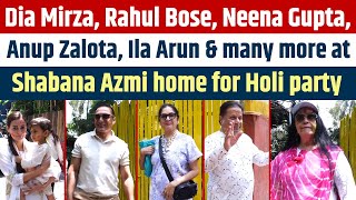 Dia Mirza, Rahul Bose, Neena Gupta Anup Zalota Ila Arun & many more at Shabana home for Holi party