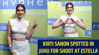 Kriti Sanon spotted in Juhu for shoot at Estella