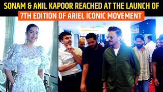 Sonam & Anil Kapoor reached at the launch of 7th edition of Ariel iconic movement