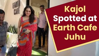 Kajol Spotted at Earth Cafe Juhu