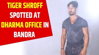 Bollywood News: Tiger Shroff spotted at Dharma Office in Bandra