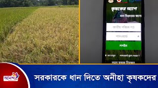 কৃষকের অ্যাপসের জটিলতায় সরকারকে ধান দিতে অনীহা কৃষকদের