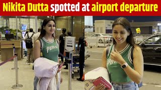 Nikita Dutta spotted at airport departure