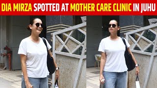 DIA MIRZA SPOTTED AT MOTHER CARE CLINIC IN JUHU