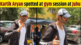 Kartik Aryan spotted at gym session at Juhu