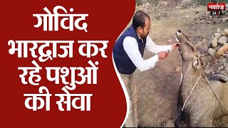 Govind Bhardwaj कर रहे पशुओं की सेवा | Jaipur News | Rajasthan News |