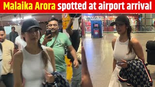 Malaika Arora spotted at airport arrival