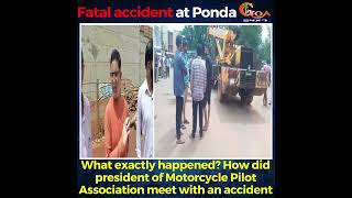 What exactly happened? How did president of Motorcycle Pilot Association meet with an accident