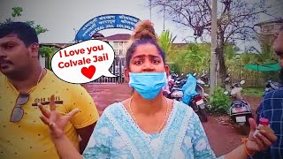 "I Love You- Colvale Jail ❤" Shreha Dhargalkar after being released on bail from Colvale jail!