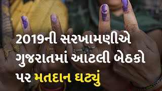 2019ની સરખામણીએ ગુજરાતમાં આટલી બેઠકો પર મતદાન ઘટ્યું #Gujarat #Politics #Voting