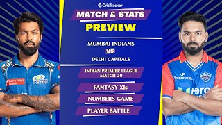 MI vs DC  | IPL 2024 | Match Preview and Stats | Fantasy 11 | Crictracker