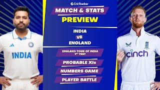 India vs England | 1st Match |  England tour of India, 2024  | Match Stats Preview, Pitch Report