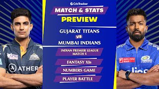 MI vs GT | IPL 2024 | Match Preview and Stats | Fantasy 11 | Crictracker