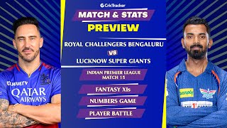 RCB vs LSG | IPL 2024 | Match Preview and Stats | Fantasy 11 | Crictracker