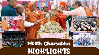HIGHLIGHT || 1400th Gharsabha @ Khandhali || Swami Nityaswarupdasji || 03-02-2024