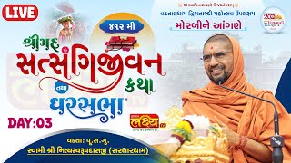 LIVE || Ghar Sabha 1477 || Pu Nityaswarupdasji Swami || Morbi, Gujarat