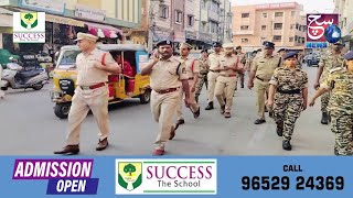 Flag March Conducted under Santosh Nagar PS Limits | Under The Supervision of ACP Mohd Ghouse & SHO