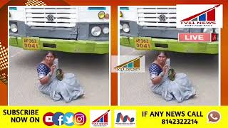 RTC BUS MOTHER'S ANGUISH IN WARANGAL,NUISANCE IN RTC BUS WHICH REACHED THE POLICE STATION MANCHERYAL