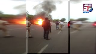 Fire Accident at Phisalbanda X Road | Opposite Owaisi Hospital Road | Hyderabad | SACHNEWS |
