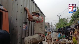 Loading Container Par Chadke Ki Jari Hai Vehicle Checking | Chandrayangutta Police | SACHNEWS |