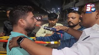 Ek Sharabi Ne Sataya Police Ko - Ander Bahar Ka Tamasha at Bahadurpura Drink & Drive | SACHNEWS |