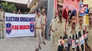 Flag March Conduct by Mairdevpally Police & CRPF in Shashtripuram | SACHNEWS |