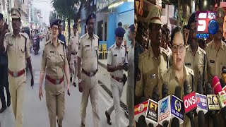Flag March Conducted in Falaknuma PS Limits by Sneha Mehra IPS, DCP Southzone, Hyd | SACHNEWS |
