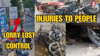 Horrible Lorry Accident - Jo Samne Aya Udha Lete Hue Chale Gaya Phatta | Sultanabad, Telangana |