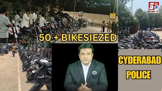 Bike Stunts Karne Walon Ke 50 Bikes Seized - Bikes Par Diwane Actinga Nakko Karo Abse - Raidurgam PS