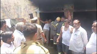 सरसावा क्षेत्र में सिलेण्डर लीक होने से घर में लगी भीषण आग