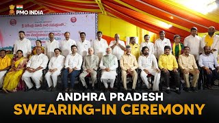 PM Modi attends swearing-in ceremony of new Andhra Pradesh government