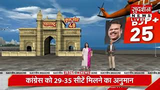 Sudarshan Exit Poll : महाराष्ट्रा में बीजेपी को मिल सकती है 25+ सीटें...