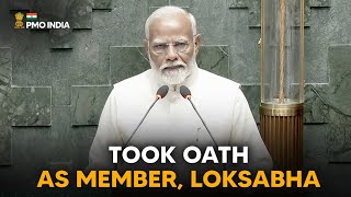 Prime Minister Narendra Modi takes oath as member, Loksabha, Parliament l PMO