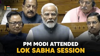 Lok Sabha Live: PM Modi attends Lok Sabha session