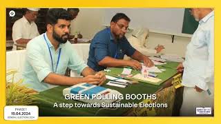 Shades of green at the polls: Polling at eco-friendly polling booths! ????