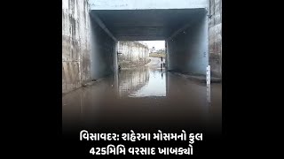 Visavadar : શહેરમા મોસમનો કુલ 425મિમિ વરસાદ ખાબક્યો