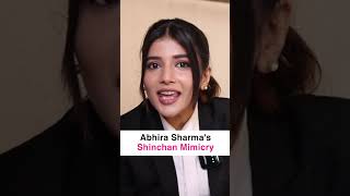 Samriddhi Shukla Aka Abhira Sharma Doing SHINCHAN Mimicry | YRKKH