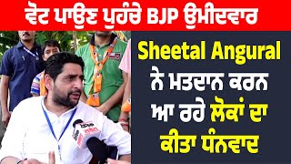 ਵੋਟ ਪਾਉਣ ਪੁਹੰਚੇ BJP ਉਮੀਦਵਾਰ Sheetal Angural ਨੇ ਮਤਦਾਨ ਕਰਨ ਆ ਰਹੇ ਲੋਕਾਂ ਦਾ ਕੀਤਾ ਧੰਨਵਾਦ