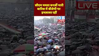 सीएम ममता बनर्जी भारी बारिश में बीजेपी पर हमलावर रहीं #shorts #ytshorts #shortsvideos #dblive