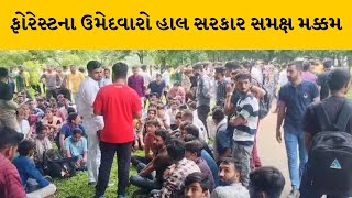 Gandhinagar : ફોરેસ્ટના ઉમેદવારો સેન્ટ્રલ વિસ્ટા ગાર્ડન ઉપર થયા ભેગા