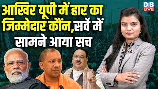 आखिर UP में हार का जिम्मेदार कौंन,सर्वे में सामने आया सच | PM modi | CM Yogi | J. P. Nadda |#dblive