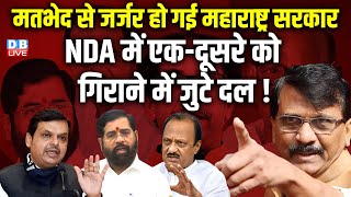 मतभेद से जर्जर हो गई Maharashtra सरकार,NDA में एक-दूसरे को गिराने में जुटे दल ! Sanjay Raut |#dblive