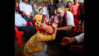 हिंसा के बाद तीसरी बार Manipur पहुंचे Rahul Gandhi, Relief Camp में शरणार्थियों से मिल हो गए भावुक