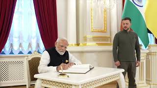 PM Shri Narendra Modi and President Zelenskyy meet in Kyiv, Ukraine