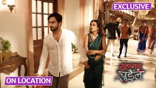 Suhagan Chudail | On Location | Moksh Ne Nishigandha Ko Ghar Se Bahar Nikala