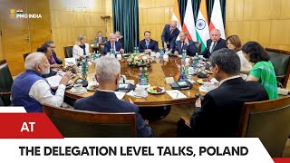 PM @NarendraModi & PM Donald Tusk at the Delegation Level Talks, Poland