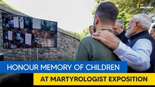 PM Modi & Ukraine President Zelensky honour memory of children at Martyrologist Exposition